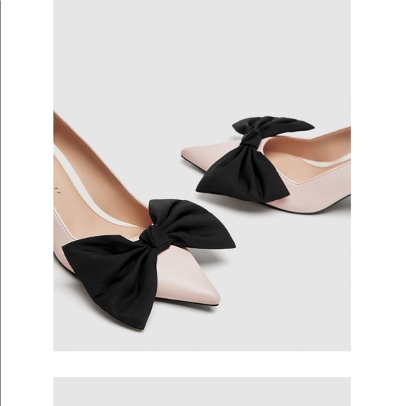 Zara bow mid heel pumps - Picture 4 of 6